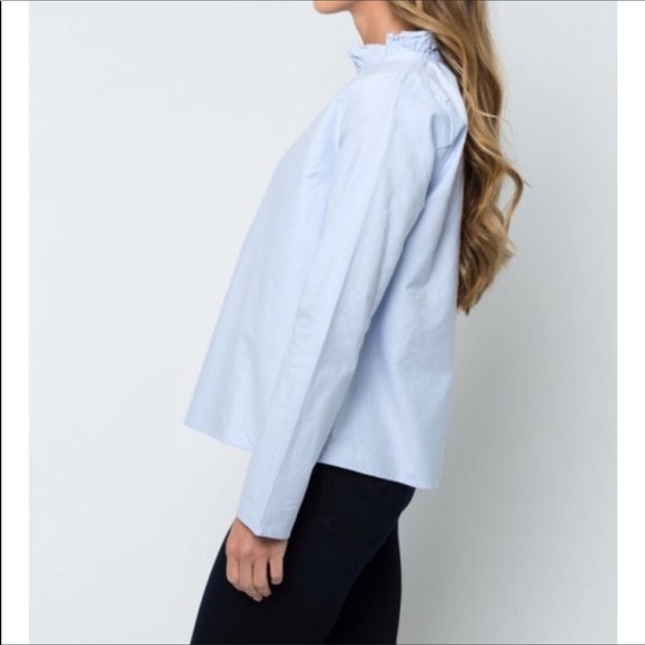 Bolte Ruffled Collar Top. Size Medium - Picture 2 of 7